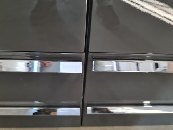 Badmeubelset 140 cm hoogglans grijs met spiegelkast (verkocht op veiling 60914)
