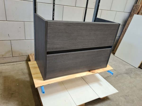 Onderkast 80 x 40 x 55 cm grijs hout (gereserveerd)