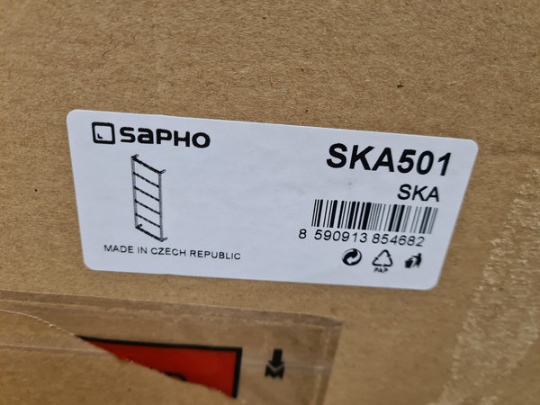 Sapho Handdoekrek 45 x 115 cm mat zwart (meijs)