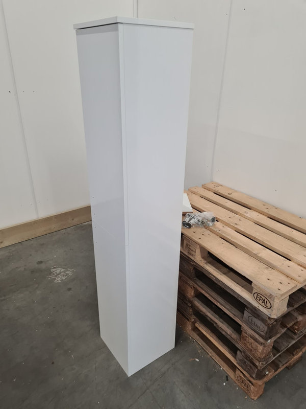 Kolomkast 180 x 35 x 35 cm hoogglans wit