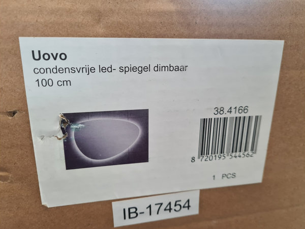 Spiegel Wiesbaden Uovo Organisch Dimbaar LED Verlichting Condensvrij 100 cm