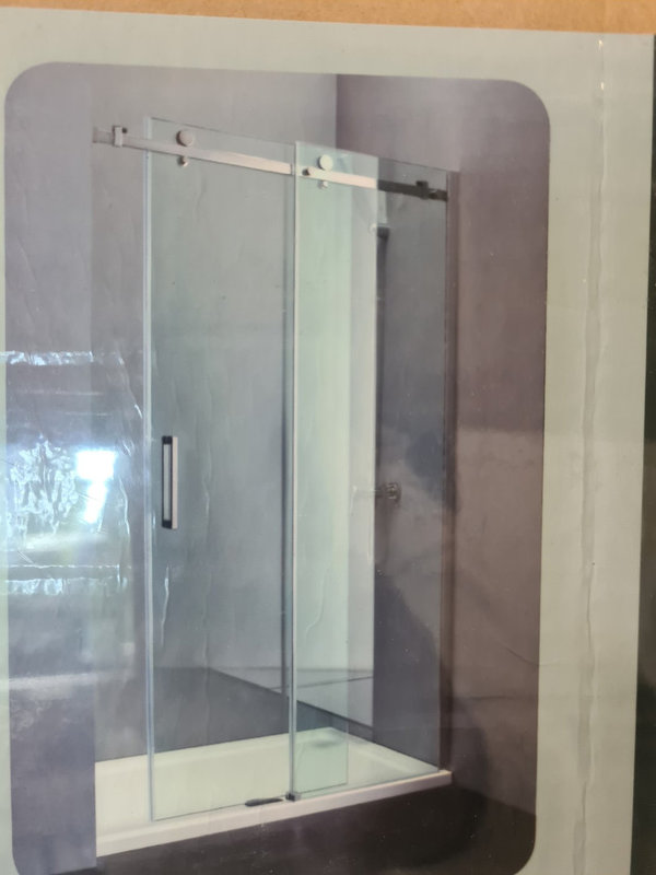 Revital Douchedeur 150 x 200 cm helder glas / chroom profielen