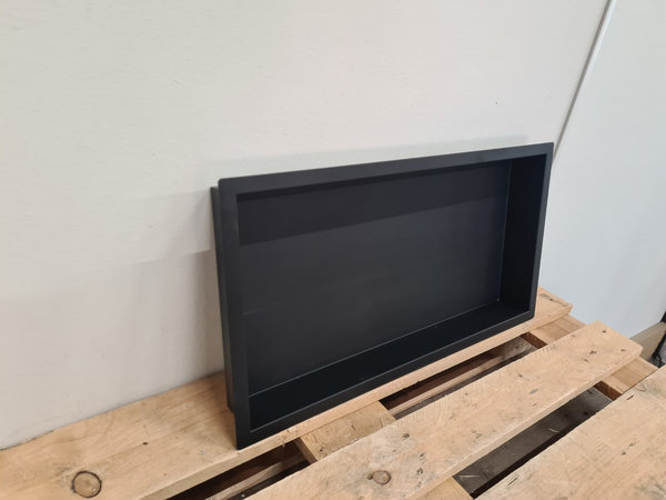 Wiesbaden Inbouwnis 30 x 60 x 7 cm mat zwart