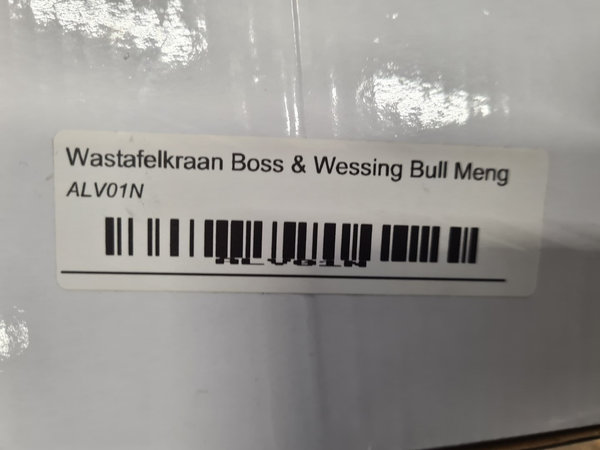 Boss en Wessing Wastafelkraan 20 x 15 U- Vorm Uitloop RVS Nikkel