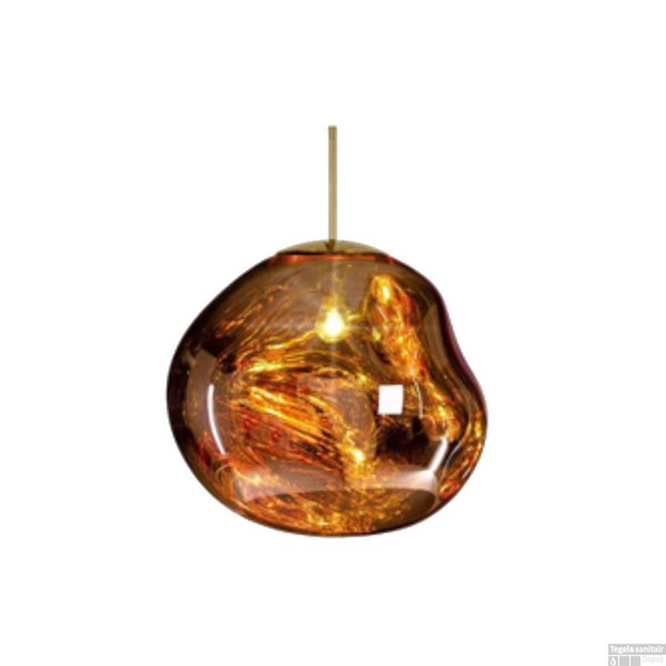 Sanimex Hanglamp Sanimex Njoy Met E27 Fitting 20 cm Inclusief 4W Lamp Glas koper