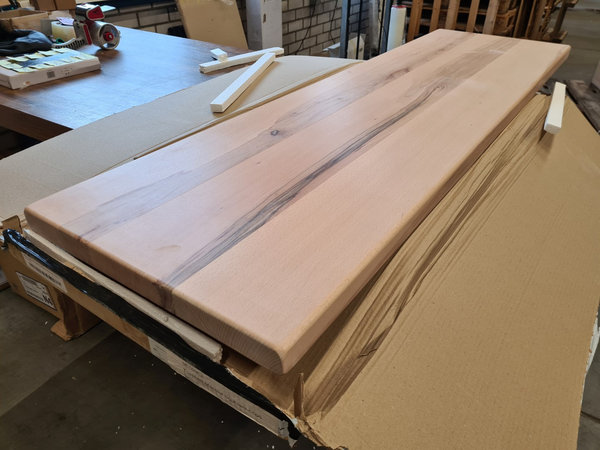 Gliss design Wastafelblad 160 x 46 cm massief hout