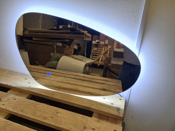 Spiegel Gliss Design Trendy Oval LED Verlichting 70 x 42 cm
