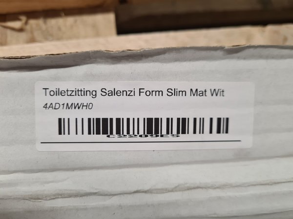 Toiletzitting Salenzi Form Slim Mat Wit