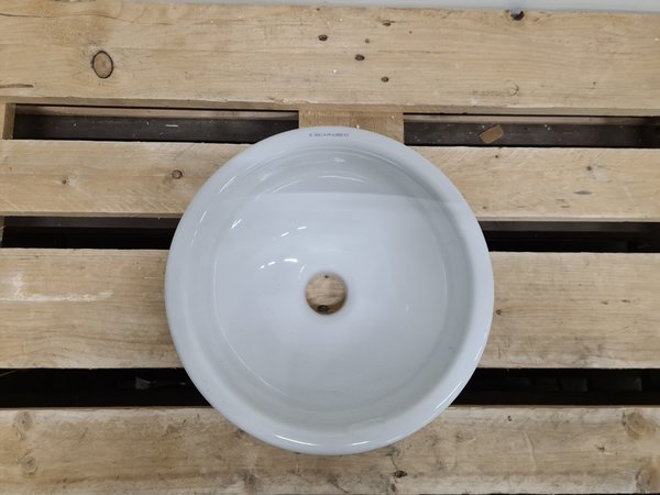 Plieger Boule Waskom - Ø 30 x 16 cm - Keramiek - Wit