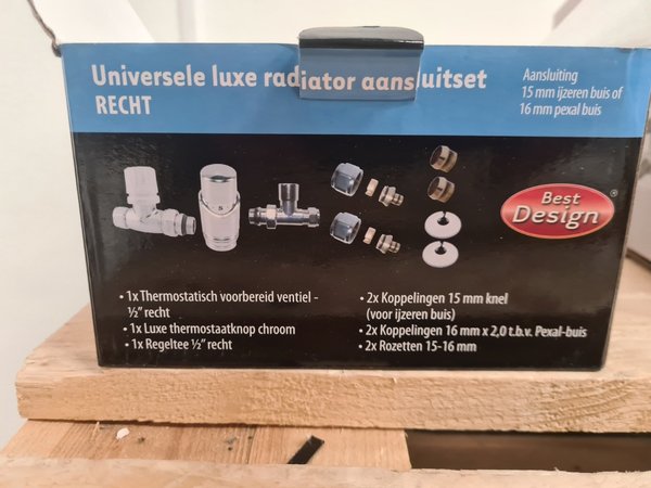 Best Design Recht Universele Luxe Radiator Aansluitset