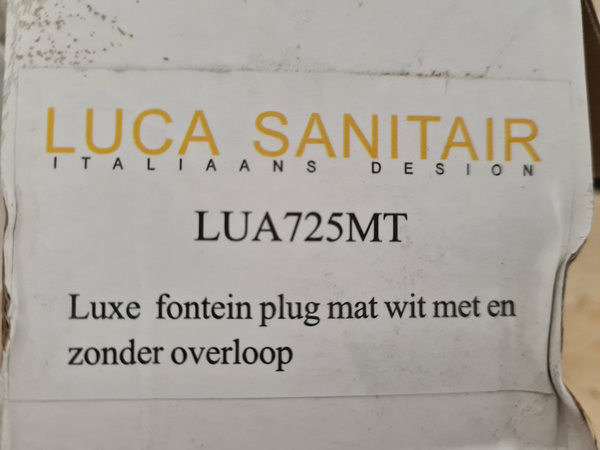 Luxe fontein plug mat wit LUA725MT