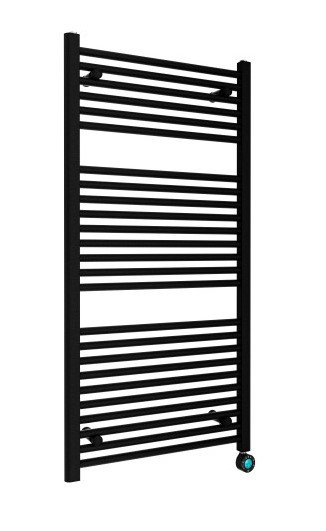 Elektrische Badkamer 120 x 60 cm radiator Best-Design Mat Zwart 640 watt